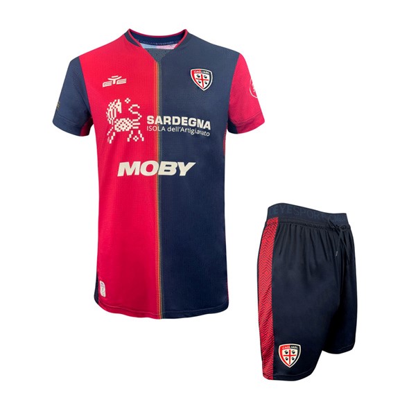 Camiseta Cagliari Calcio Replica Primera Ropa Niño 2024/25